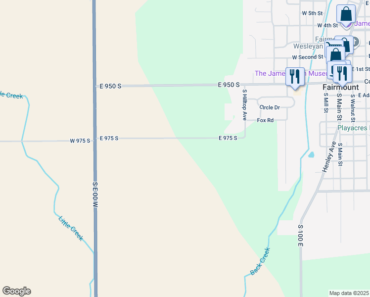 map of restaurants, bars, coffee shops, grocery stores, and more near in Fairmount
