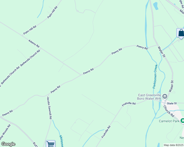 map of restaurants, bars, coffee shops, grocery stores, and more near 1186 Peevy Rd in East Greenville