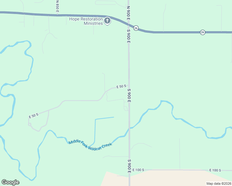 map of restaurants, bars, coffee shops, grocery stores, and more near 8901 East 50 South in Lafayette
