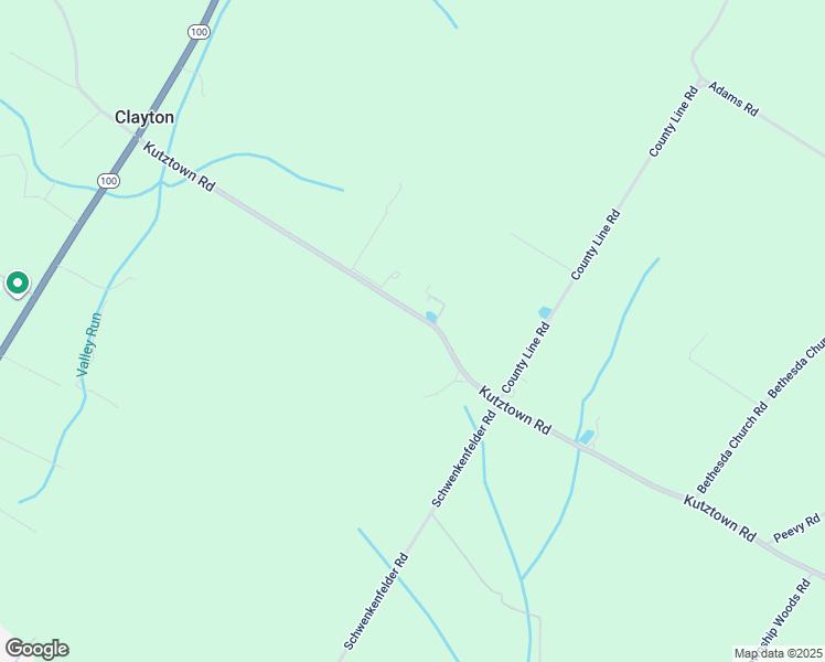 map of restaurants, bars, coffee shops, grocery stores, and more near 40 Kutztown Road in Barto