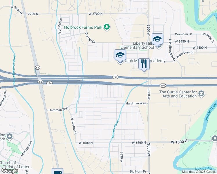 map of restaurants, bars, coffee shops, grocery stores, and more near 2083 North 3930 West in Eagle Mountain
