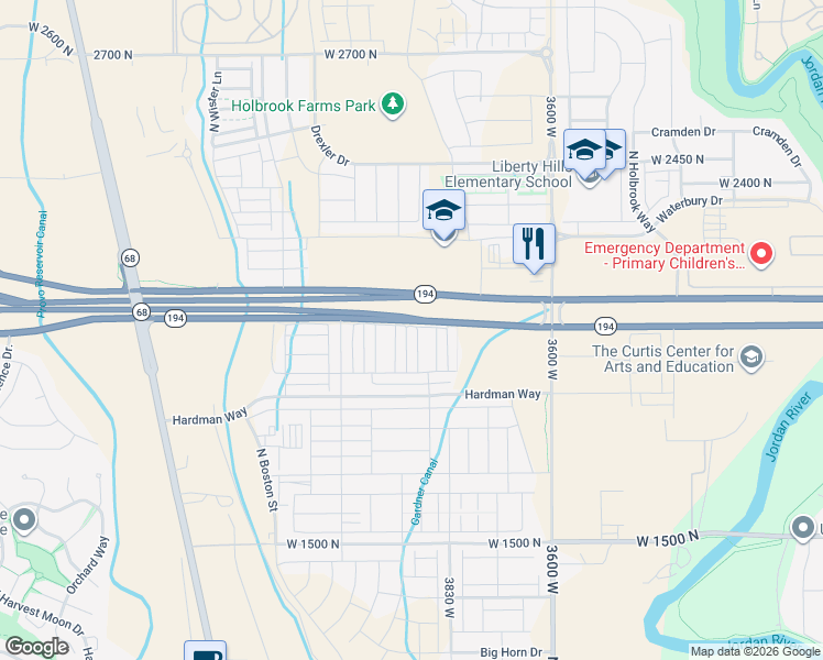 map of restaurants, bars, coffee shops, grocery stores, and more near 2791 North 3930 West in Eagle Mountain