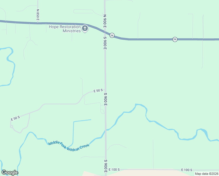 map of restaurants, bars, coffee shops, grocery stores, and more near 50 South 900 East in Lafayette