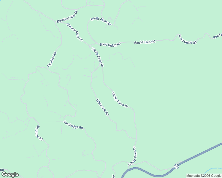 map of restaurants, bars, coffee shops, grocery stores, and more near Trinity Pines Dr in Hayfork