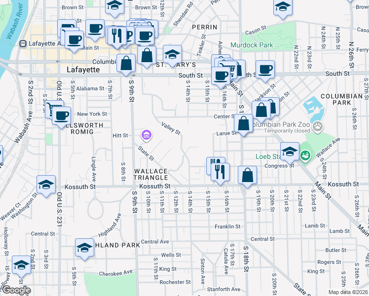 map of restaurants, bars, coffee shops, grocery stores, and more near 30 Mary Hill Rd in Lafayette