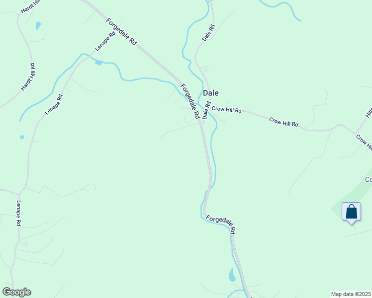 map of restaurants, bars, coffee shops, grocery stores, and more near 583 Forgedale Road in Barto