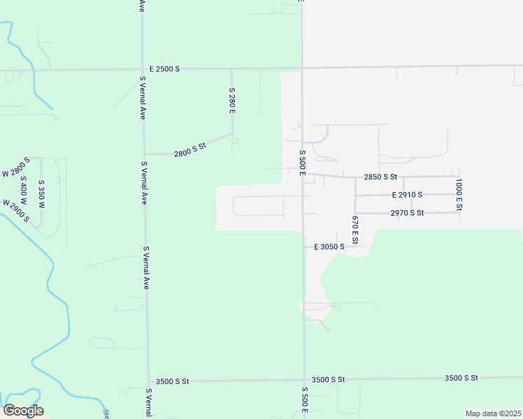 map of restaurants, bars, coffee shops, grocery stores, and more near 376 East 2900 South in Vernal
