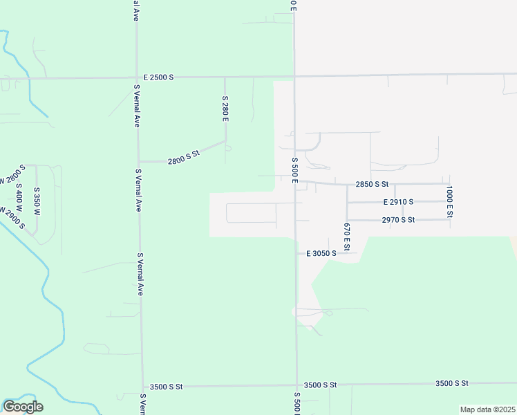 map of restaurants, bars, coffee shops, grocery stores, and more near 392 East 2900 South in Vernal