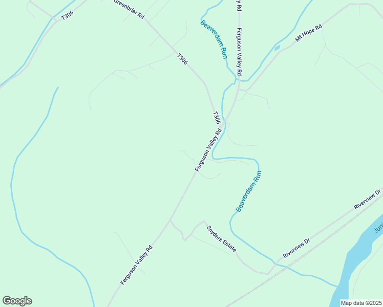 map of restaurants, bars, coffee shops, grocery stores, and more near 1754 Ferguson Valley Road in McVeytown