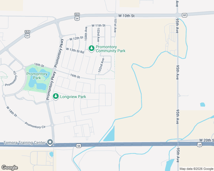 map of restaurants, bars, coffee shops, grocery stores, and more near 10124 15th Street in Greeley