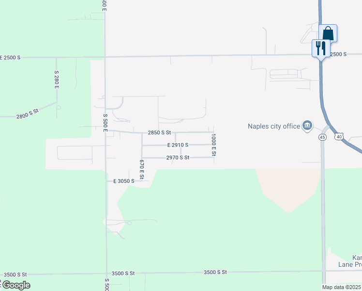 map of restaurants, bars, coffee shops, grocery stores, and more near 2901 840 East Street in Naples