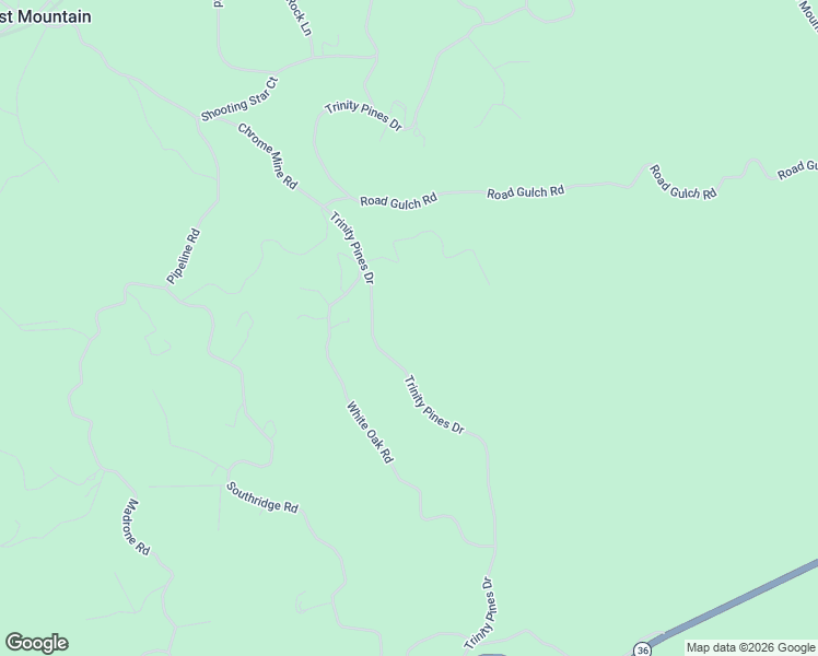 map of restaurants, bars, coffee shops, grocery stores, and more near Trinity Pines Drive in Hayfork