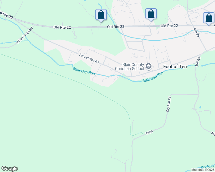 map of restaurants, bars, coffee shops, grocery stores, and more near 6 to 10 Trail (APRR) in Duncansville