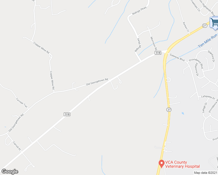 map of restaurants, bars, coffee shops, grocery stores, and more near 25 County Road 518 in Princeton