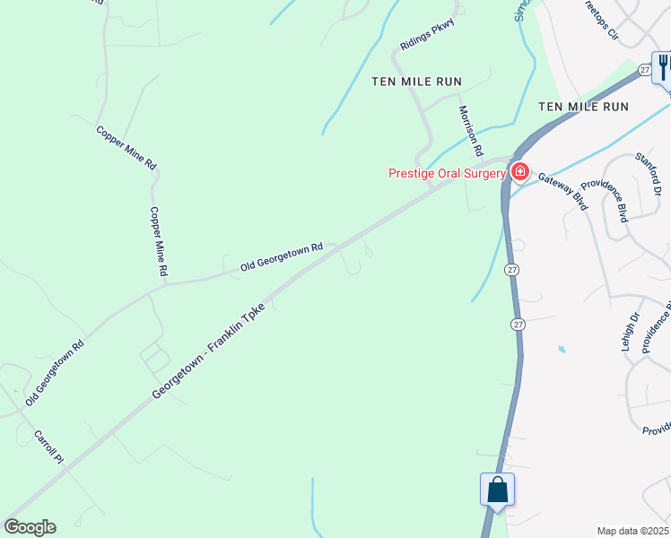 map of restaurants, bars, coffee shops, grocery stores, and more near 25 County Road 518 in Princeton