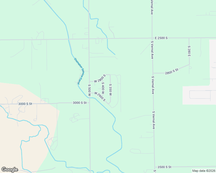 map of restaurants, bars, coffee shops, grocery stores, and more near 2838 South 350 West in Vernal
