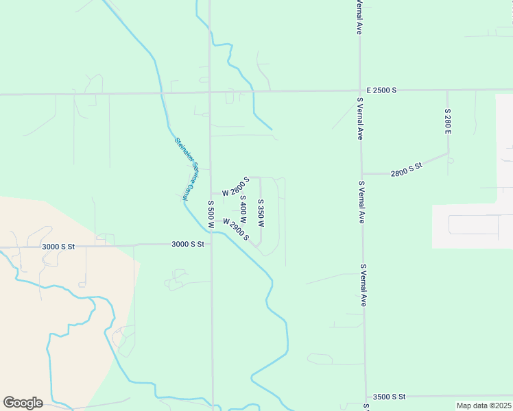 map of restaurants, bars, coffee shops, grocery stores, and more near 2838 South 350 West in Vernal
