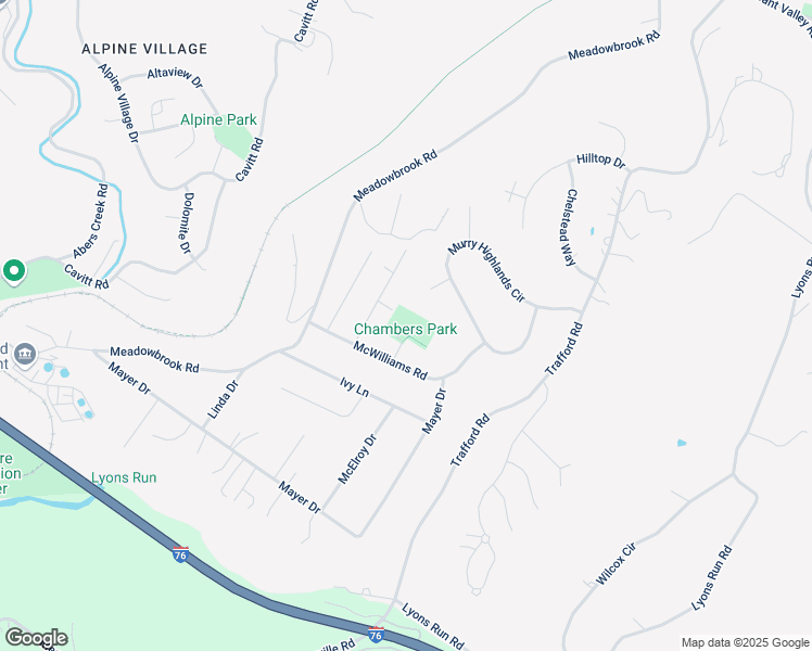 map of restaurants, bars, coffee shops, grocery stores, and more near 2650 Chambers Drive in Murrysville