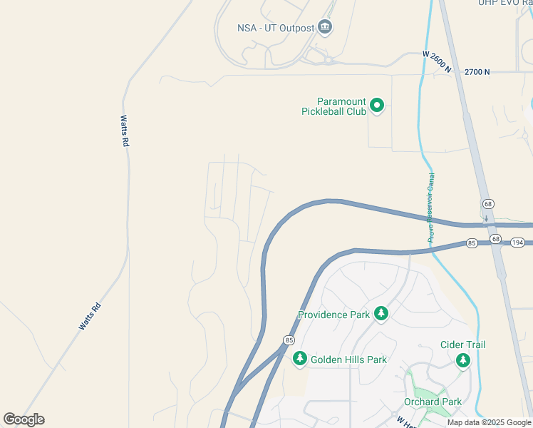 map of restaurants, bars, coffee shops, grocery stores, and more near 2854 Blue Dawn Lane in Saratoga Springs