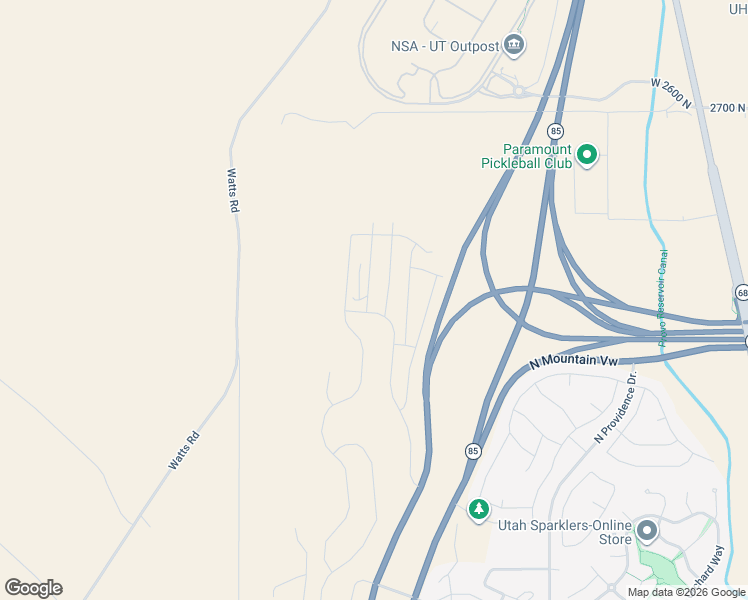 map of restaurants, bars, coffee shops, grocery stores, and more near 2854 Purpletop Lane in Saratoga Springs
