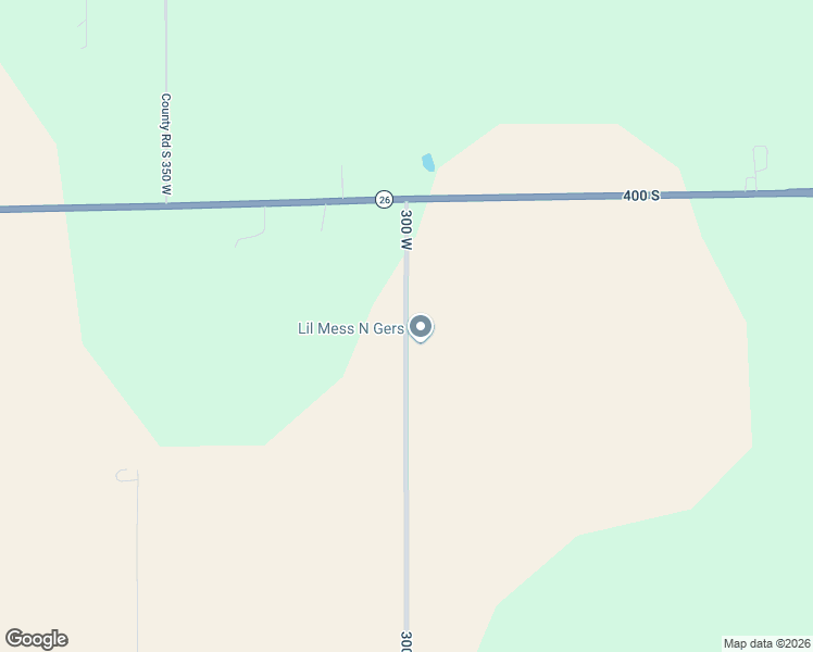 map of restaurants, bars, coffee shops, grocery stores, and more near County Road South 300 West in Kokomo