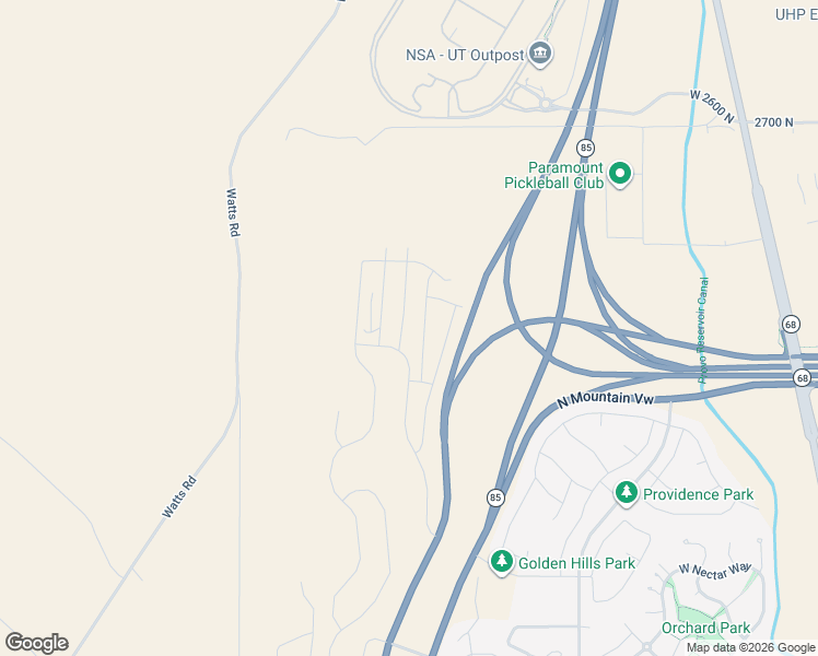 map of restaurants, bars, coffee shops, grocery stores, and more near 2874 Vervain Lane in Saratoga Springs