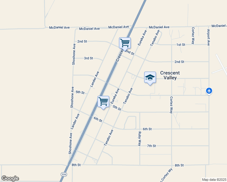 map of restaurants, bars, coffee shops, grocery stores, and more near 4062 Eureka Avenue in Crescent Valley