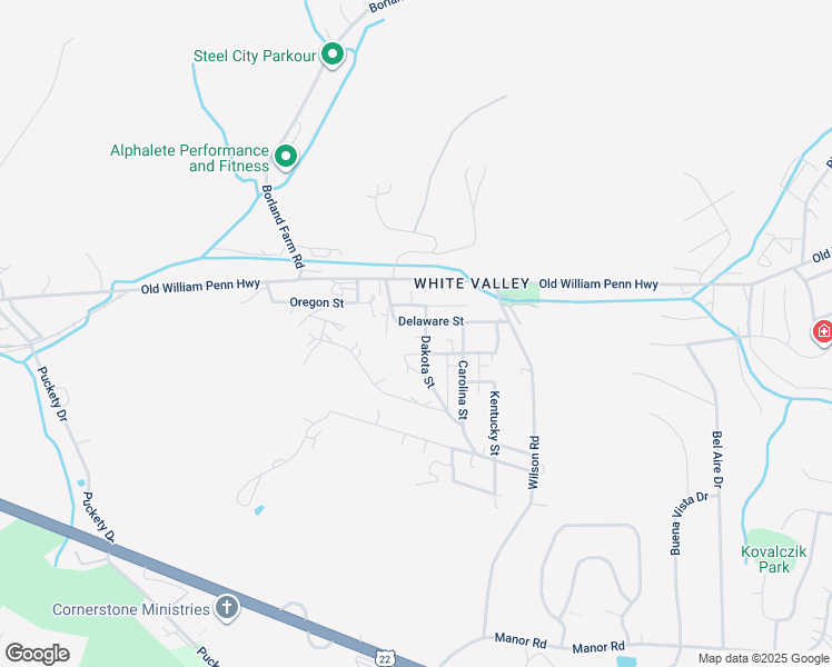 map of restaurants, bars, coffee shops, grocery stores, and more near 3000 Dakota St in Export