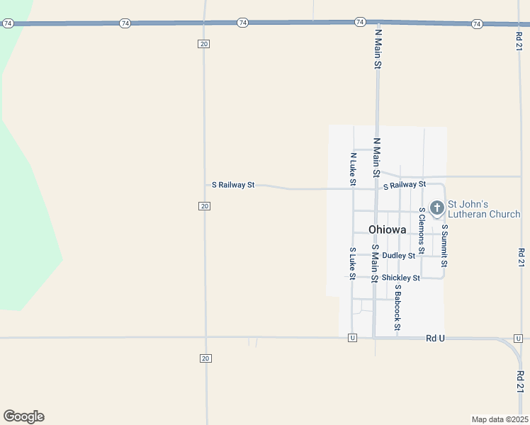 map of restaurants, bars, coffee shops, grocery stores, and more near in Ohiowa