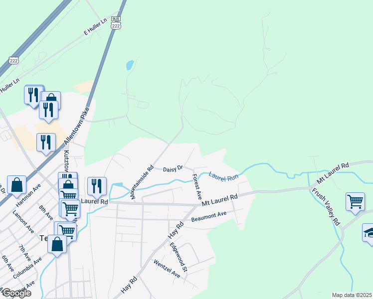 map of restaurants, bars, coffee shops, grocery stores, and more near 1014 Lily Lane in Temple