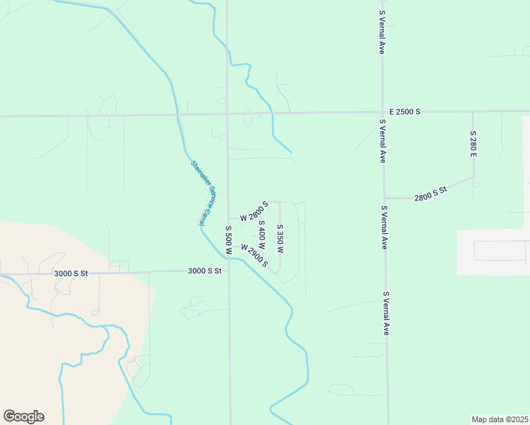 map of restaurants, bars, coffee shops, grocery stores, and more near 2807 South 400 West in Vernal