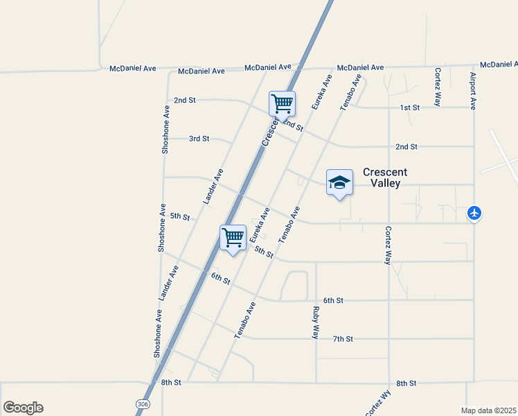 map of restaurants, bars, coffee shops, grocery stores, and more near 4062 Eureka Avenue in Crescent Valley
