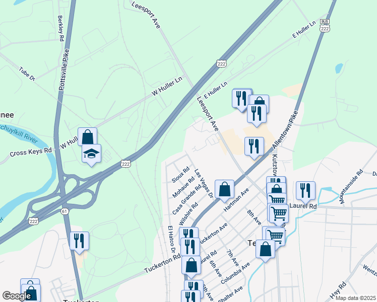 map of restaurants, bars, coffee shops, grocery stores, and more near 1001 Las Vegas Drive in Temple