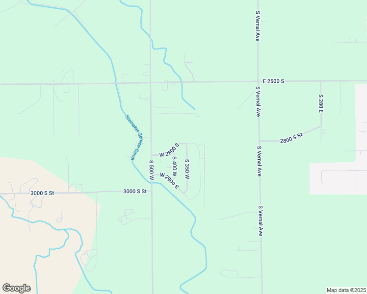 map of restaurants, bars, coffee shops, grocery stores, and more near 363 West 2800 South in Vernal