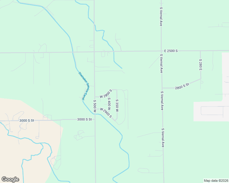 map of restaurants, bars, coffee shops, grocery stores, and more near 363 West 2800 South in Vernal