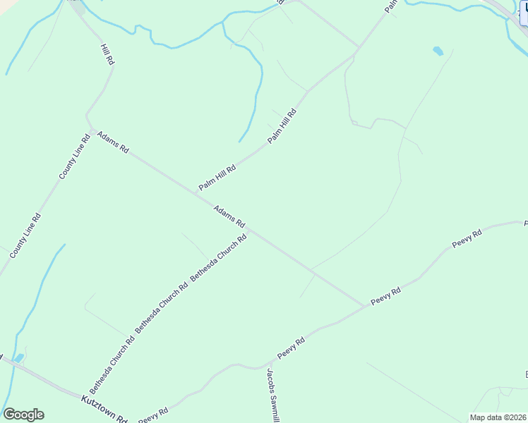 map of restaurants, bars, coffee shops, grocery stores, and more near 2045 Adams Road in East Greenville
