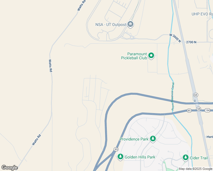 map of restaurants, bars, coffee shops, grocery stores, and more near 599 Salvia Drive in Saratoga Springs