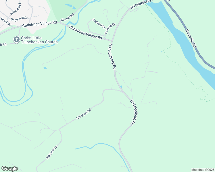 map of restaurants, bars, coffee shops, grocery stores, and more near 340 Hill View Lane in Bernville