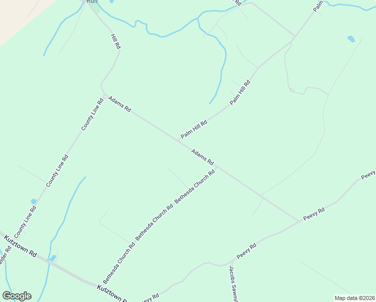 map of restaurants, bars, coffee shops, grocery stores, and more near 2061 Adams Road in East Greenville