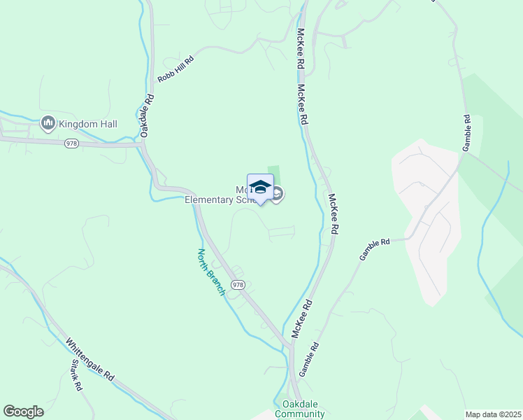 map of restaurants, bars, coffee shops, grocery stores, and more near 1501 Oakdale Road in Oakdale