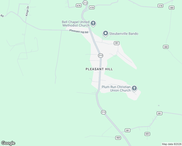 map of restaurants, bars, coffee shops, grocery stores, and more near 2964 Ohio 213 in Steubenville