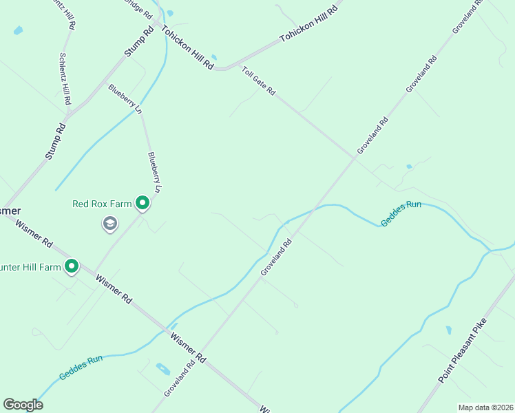 map of restaurants, bars, coffee shops, grocery stores, and more near 6588 Groveland Road in Pipersville