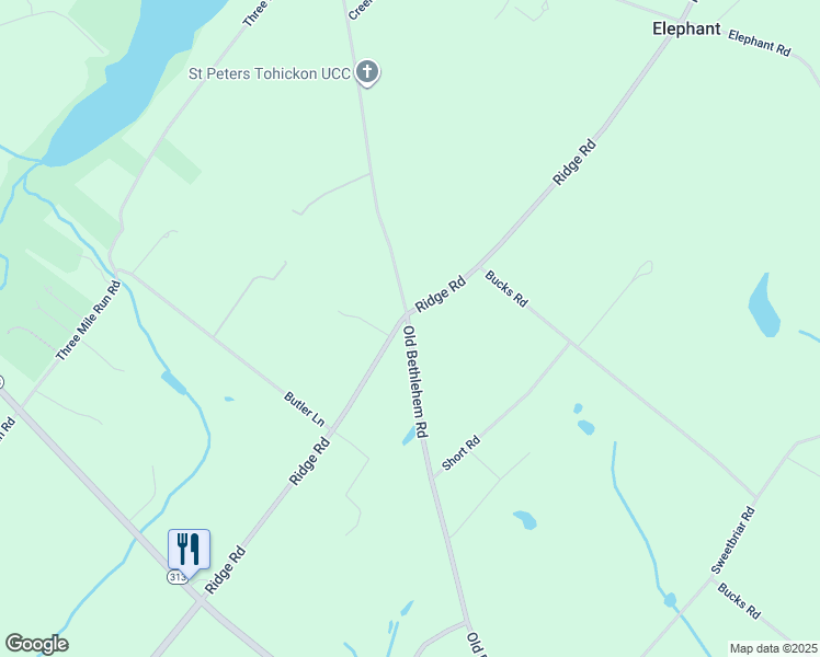 map of restaurants, bars, coffee shops, grocery stores, and more near 820 Old Bethlehem Road in Perkasie