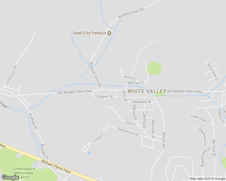 map of restaurants, bars, coffee shops, grocery stores, and more near 2161 Old William Penn Highway in Export