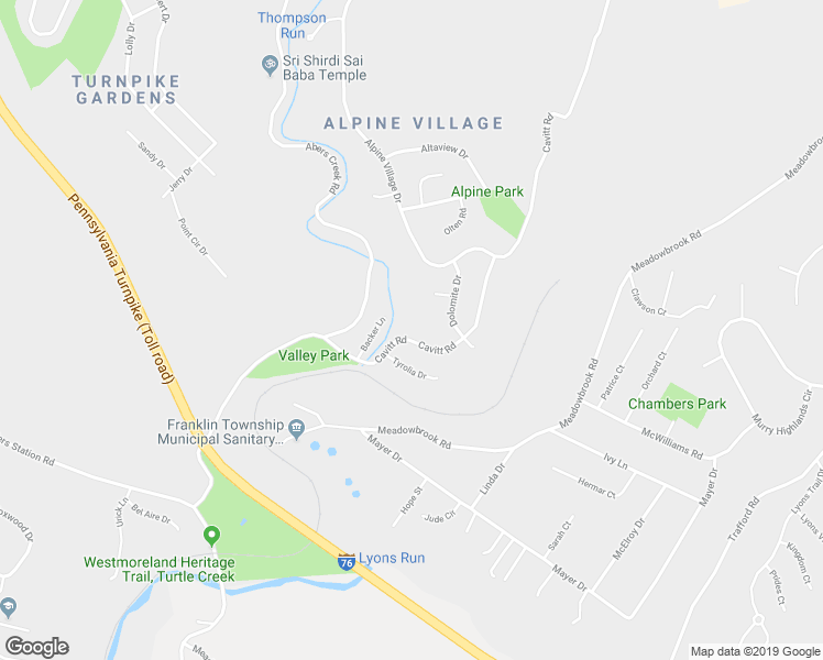 map of restaurants, bars, coffee shops, grocery stores, and more near 1331 Cavitt Road in Monroeville