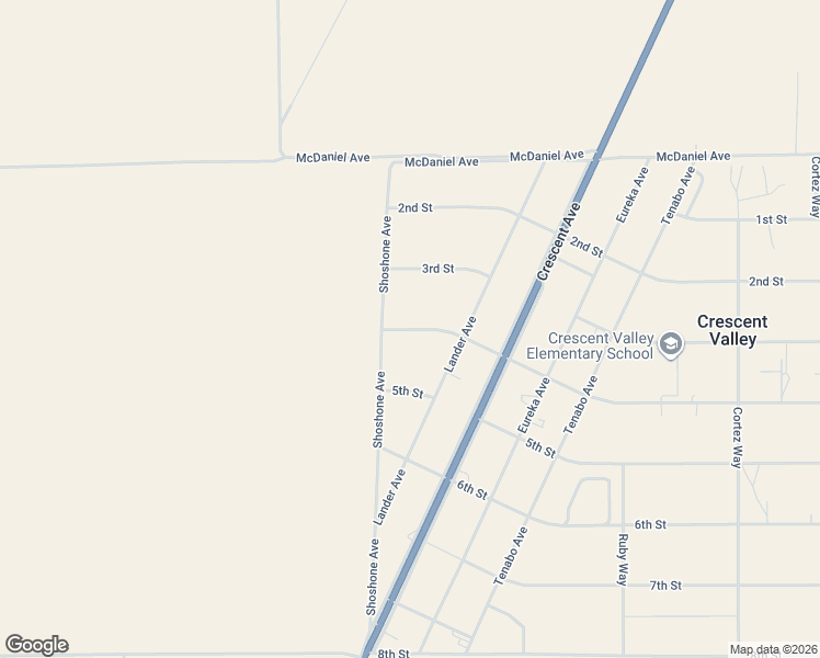 map of restaurants, bars, coffee shops, grocery stores, and more near 412 4th Street in Crescent Valley