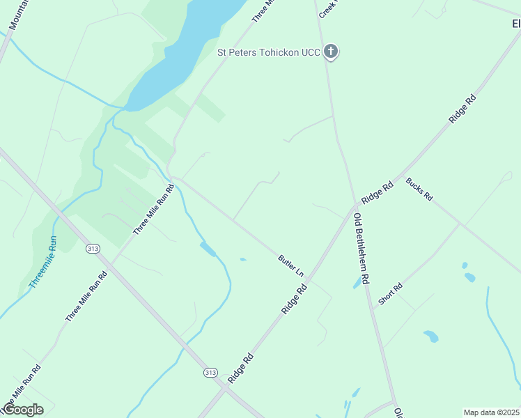 map of restaurants, bars, coffee shops, grocery stores, and more near 1211 Butler Lane in Perkasie
