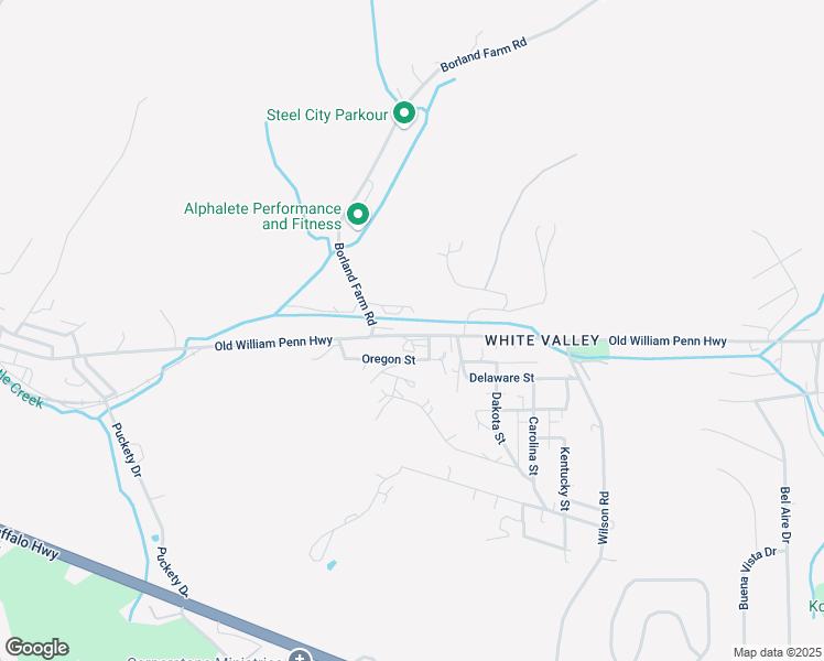 map of restaurants, bars, coffee shops, grocery stores, and more near 6208 Old William Penn Highway in Export