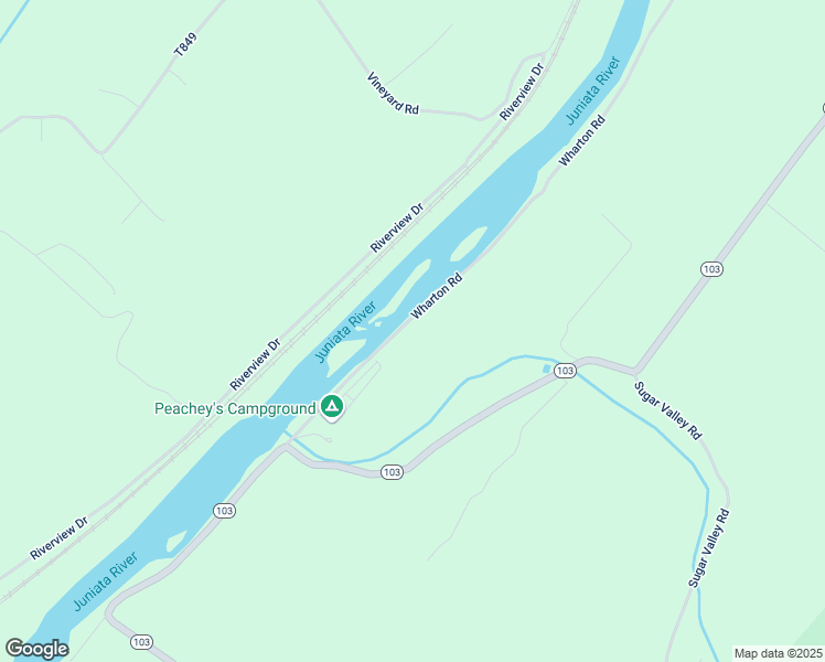 map of restaurants, bars, coffee shops, grocery stores, and more near 184 private drive in McVeytown