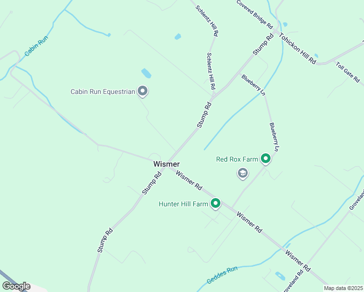 map of restaurants, bars, coffee shops, grocery stores, and more near 6439 Stump Road in Pipersville